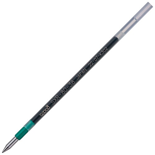 三菱鉛筆　油性ボールペン替芯　紙製パッケージ　0.38mm　緑　ジェットストリーム多色・多機能用　SXR8038K.6　1本（ご注文単位1本）【直送品】