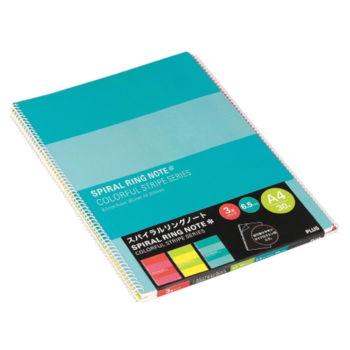 プラス リングノート スパイラルリング A4 RS-230-3P 1パック(3冊)(ご注文単位1パック)【直送品】