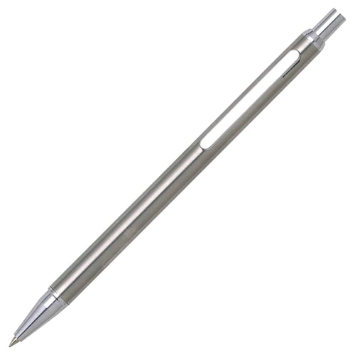 プラチナ 油性ボールペン ステン・ヘアーライン 0.7mm 黒 BSL-500D 1本(ご注文単位1本)【直送品】