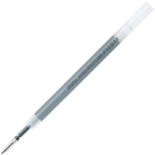 ゼブラ ジェルボールペン バイオチューブ替芯 JF-0.5芯 黒 P-BIO-RJF5-BK5 1パック(5本)(ご注文単位1パック)【直送品】