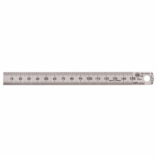 ライオン事務器 ステンレス定規 15cm PS-15 1本(ご注文単位1本)【直送品】