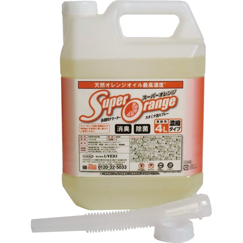UYEKI スーパーオレンジ 消臭・除菌泡タイプ 業務用 4L 1本(ご注文単位1本)【直送品】