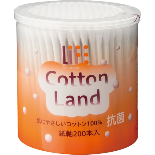 平和メディク　ライフ　コットンランド綿棒　1個（200本）（ご注文単位1個）【直送品】
