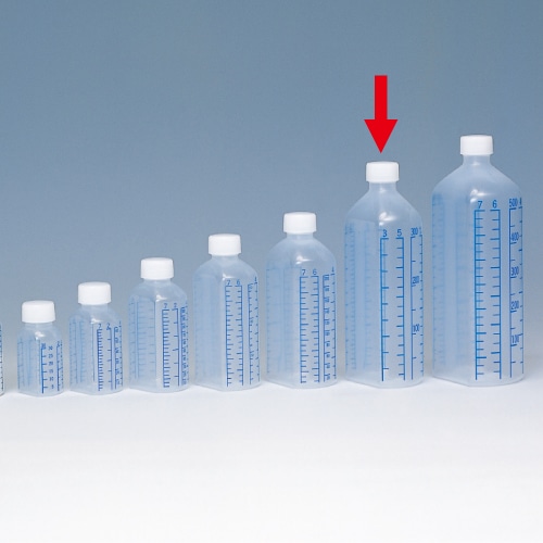 シンリョウ プリントメモリ瓶 青目盛 300ml 1セット(40本)(ご注文単位1セット)【直送品】