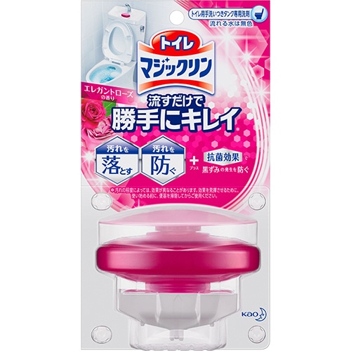 花王 トイレマジックリン 流すだけで勝手にキレイ エレガントローズの香り 本体 80g 1個(ご注文単位1個)【直送品】