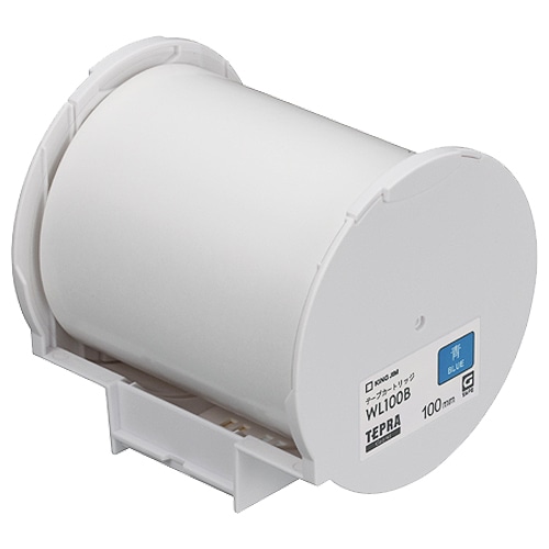 キングジム　テプラ　Grand　テープカートリッジ　100mm　青　WL100B　1個（ご注文単位1個）【直送品】