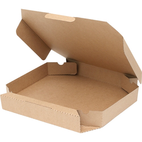 シモジマ　SWAN　食品容器　ピザ箱　12インチ用　未晒無地　#004200552　1パック（25枚）（ご注文単位1パック）【直送品】