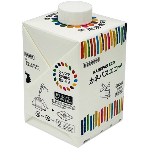 兼一薬品工業 手指消毒剤 カネパスエコ 付替用 600ml 1本(ご注文単位1本)【直送品】