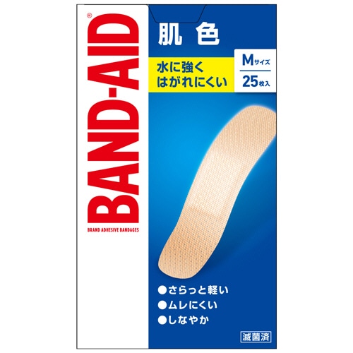 JNTLコンシューマーヘルス　バンドエイド　肌色　Mサイズ　1箱（25枚）（ご注文単位1箱）【直送品】