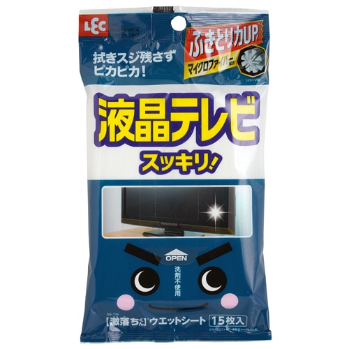 レック　激落ちウエットシート　液晶テレビ用　SS-134　1パック（15枚）（ご注文単位1パック）【直送品】