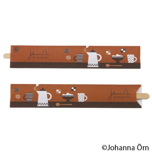 TANOSEE　ウッドマドラー　Fika　1パック（100本）（ご注文単位1パック）【直送品】