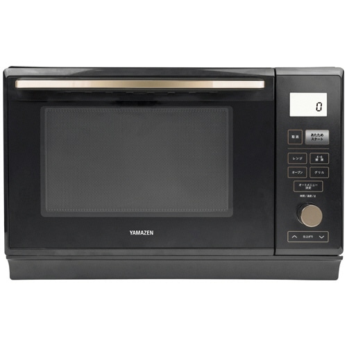 YAMAZEN 簡易スチームオーブンレンジ 25L ブラック PRK-F250TSV(B) 1台(ご注文単位1台)【直送品】
