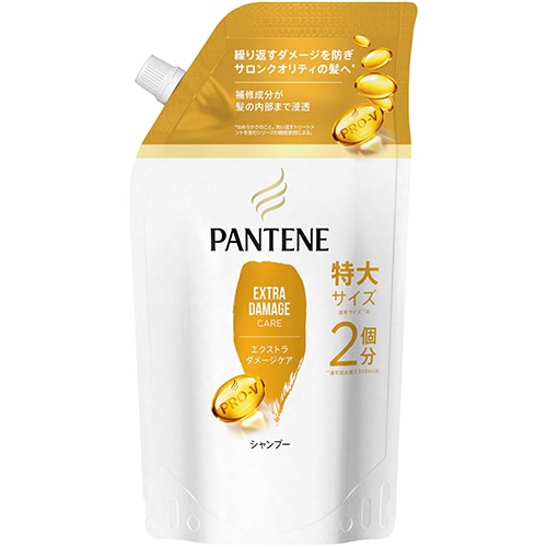 P＆G　パンテーン　エクストラダメージケア　シャンプー　つめかえ用　特大　600ml　1パック（ご注文単位1パック）【直送品】