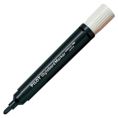 パイロット　ホワイトボードマーカー補充タイプ　中字・中型　ブラック　WBMAR-10M-B　1セット（10本）（ご注文単位1セット）【直送品】