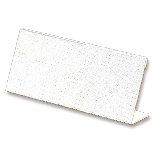 ライオン事務器 カード立 L型(再生PET樹脂製) W200×H80mm L-200K 1セット(10個)(ご注文単位1セット)【直送品】