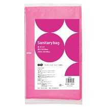 TANOSEE　サニタリーバッグ　ピンク　1セット（3000枚：50枚×60パック）（ご注文単位1セット）【直送品】