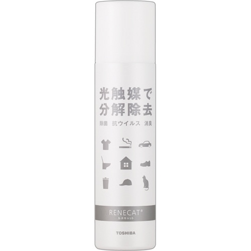 東芝マテリアル　ルネキャット　除菌・消臭　光触媒スプレー　180g／本　1セット（10本）（ご注文単位1セット）【直送品】