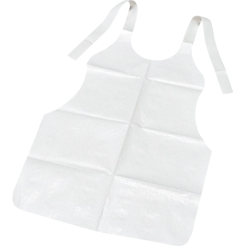 TANOSEE 紙エプロン Sサイズ ホワイト 1000枚/セット（ご注文単位1セット）【直送品】