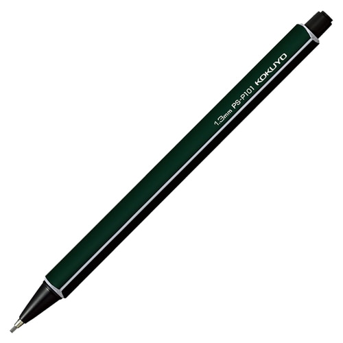 コクヨ　鉛筆シャープ　1.3mm　（軸色：ダークグリーン）　PS-P101DG-1P　1本（ご注文単位1本）【直送品】