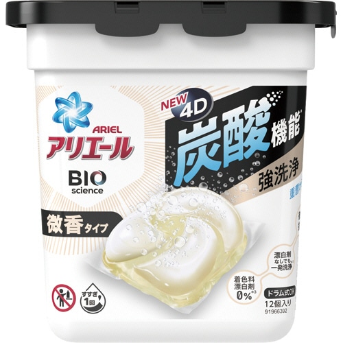 P＆G　アリエール　ジェルボール4D　微香　本体　1パック（12個）（ご注文単位1パック）【直送品】