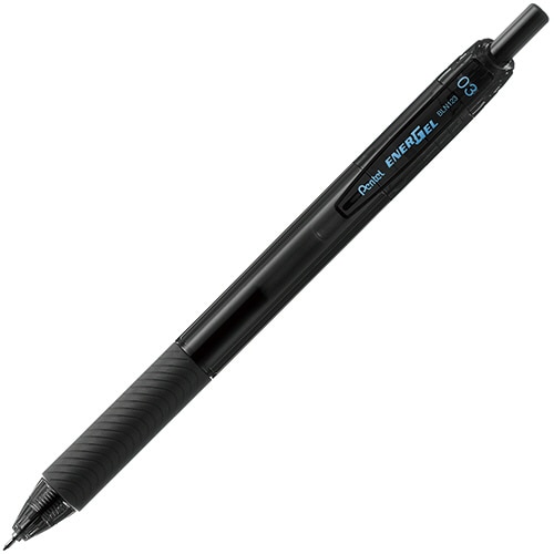 ぺんてる　ゲルインキボールペン　エナージェルエス　0.3mm　黒　BLN123-A　1セット（10本）（ご注文単位1セット）【直送品】