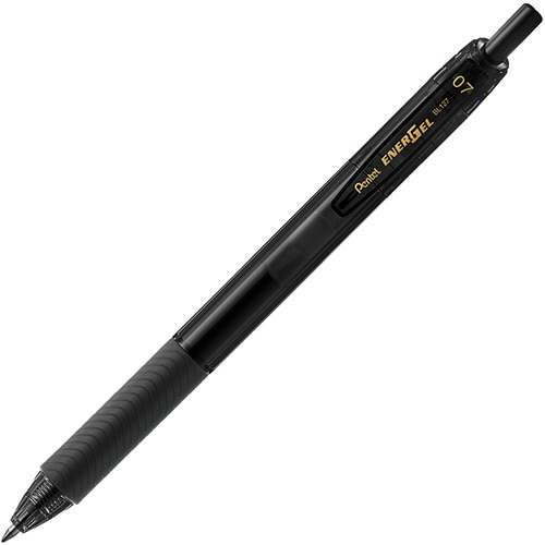ぺんてる　ゲルインキボールペン　エナージェルエス　0.7mm　黒　BL127-A　1セット（10本）（ご注文単位1セット）【直送品】
