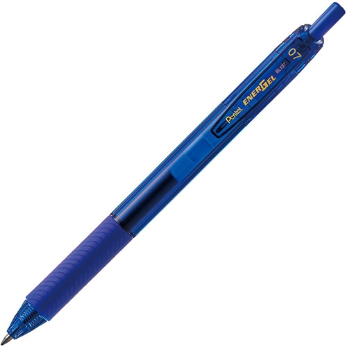 ぺんてる　ゲルインキボールペン　エナージェルエス　0.7mm　青　BL127-C　1セット（10本）（ご注文単位1セット）【直送品】