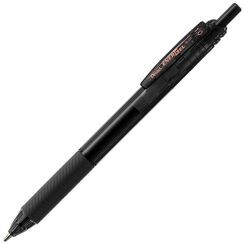 ぺんてる　ゲルインキボールペン　エナージェルエス　1.0mm　黒　BL130-A　1セット（10本）（ご注文単位1セット）【直送品】