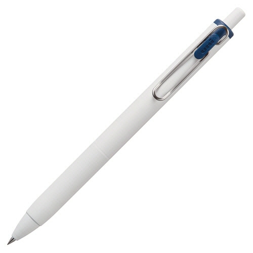 三菱鉛筆　ゲルインクボールペン　ユニボール　ワン　0.38mm　ブルーブラック　（軸色：オフホワイト）　UMNS38.64　1セット（10本）（ご注文単位1セット）【直送品】