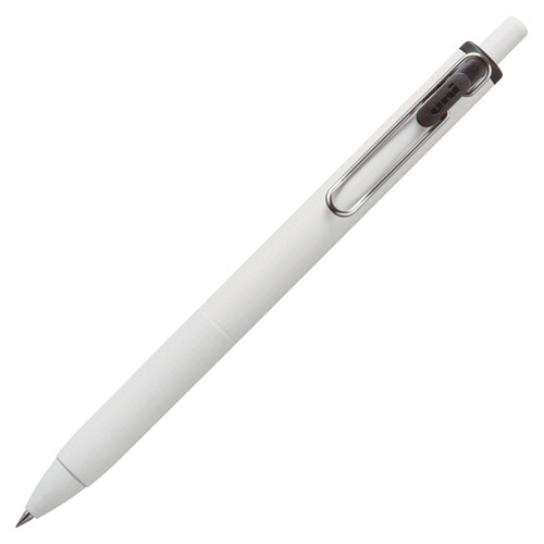 三菱鉛筆　ゲルインクボールペン　ユニボール　ワン　0.5mm　黒　（軸色：オフホワイト）　UMNS05.24　1セット（10本）（ご注文単位1セット）【直送品】