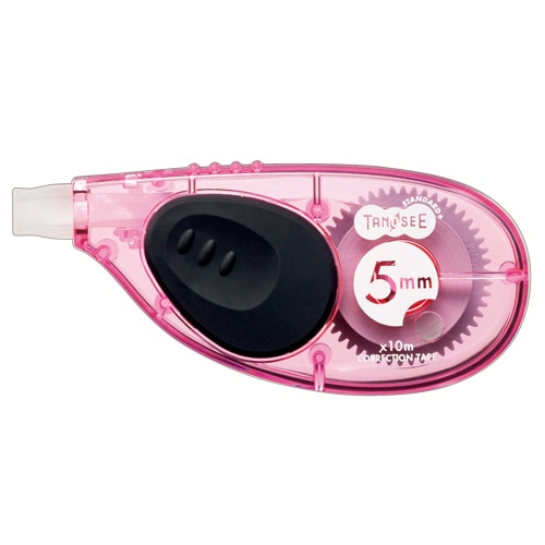 TANOSEE　修正テープ　ヨコ引き（使い切り）　5mm幅×10m　ピンク　1セット（30個）（ご注文単位1セット）【直送品】