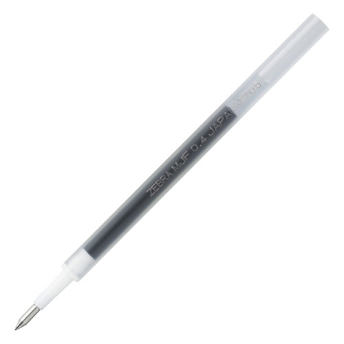 ゼブラ　ジェルボールペン替芯　MJF-0.4芯　黒　RMJF4-BK　1セット（10本）（ご注文単位1セット）【直送品】