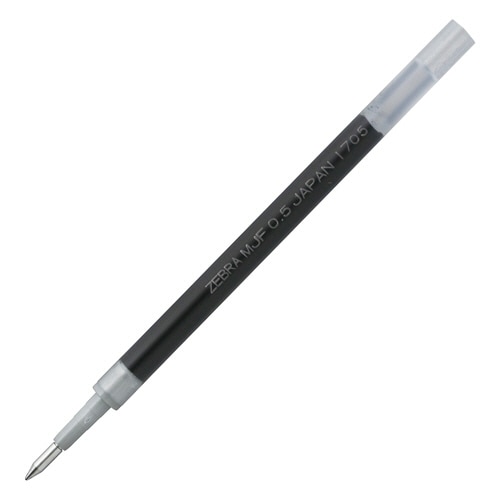 ゼブラ ジェルボールペン替芯 MJF-0.5芯 黒 RMJF5-BK 1セット(10本)(ご注文単位1セット)【直送品】