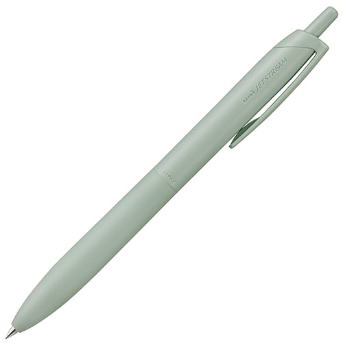 三菱鉛筆　油性ボールペン　ジェットストリーム　シングル　（Lite　touch　ink搭載）　0.5mm　黒　（軸色：セージ）　SXNLS05.52　1セット（10本）（ご注文単位1セット）【直送品】