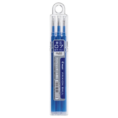 パイロット　ゲルインキボールペン　フリクションボール替芯　0.7mm　ブルー　キャップ式ノック式両用　LFBKRF30F3L　1セット（30本：3本×10パック）（ご注文単位1セット）【直送品】
