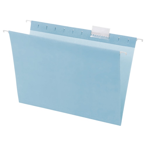 TANOSEE　ハンギングフォルダー　A4　ブルー　1セット（10冊：5冊×2パック）（ご注文単位1セット）【直送品】