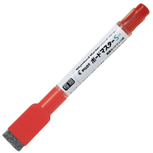 パイロット ボードマスターS 極細 イレーザー付 レッド WMBSE-15EF-R 1セット(10本)(ご注文単位1セット)【直送品】