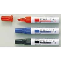 ライオン事務器 ホワイトボードマーカー 中字タイプ 赤 WH-1 1セット(10本)(ご注文単位1セット)【直送品】