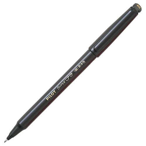 パイロット　スーパープチ　細字　ブラック　SEG-10F-B　1セット（10本）（ご注文単位1セット）【直送品】