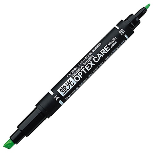 ゼブラ 蛍光オプテックスケア 緑 WKCR1-G 1セット(10本)(ご注文単位1セット)【直送品】