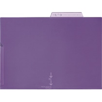 ライオン事務器 PPポケットホルダー A4 厚さ0.2mm バイオレット LFS-02PH 1セット(5枚)(ご注文単位1セット)【直送品】
