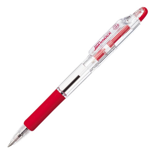 ゼブラ　油性ボールペン　ジムノック　0.7mm　赤　KRB-100-R　1セット（100本）（ご注文単位1セット）【直送品】