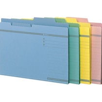 ライオン事務器 ダブルフォルダー A4 黄 No.61 1セット(5冊)(ご注文単位1セット)【直送品】