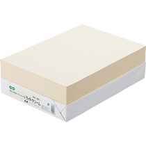 TANOSEE　αエコカラーペーパーII　A4　ライトクリーム　1セット（2500枚：500枚×5冊）（ご注文単位1セット）【直送品】