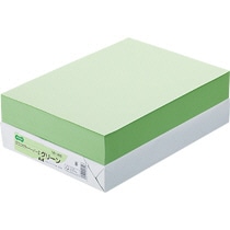 TANOSEE　αエコカラーペーパーII　A4　グリーン　1セット（2500枚：500枚×5冊）（ご注文単位1セット）【直送品】
