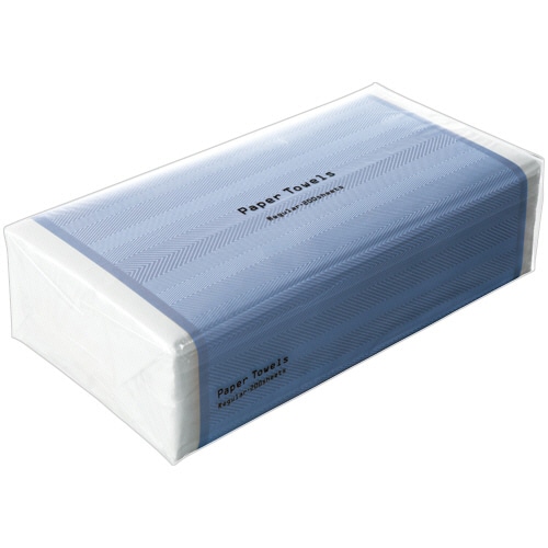 TANOSEE ペーパータオル ハードタイプ レギュラー 200枚 125パック/セット(ご注文単位1セット)【直送品】