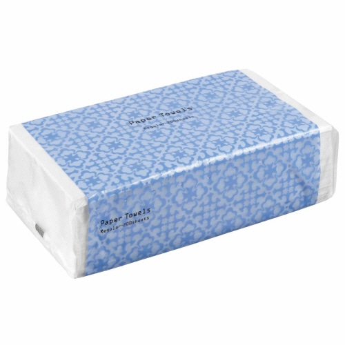 TANOSEE ペーパータオル レギュラー 200枚 175パック/セット（ご注文単位1セット）【直送品】