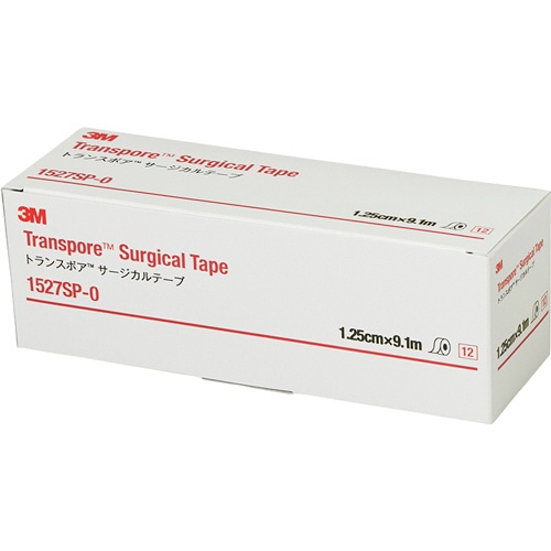 3M　トランスポア　サージカルテープ　スモールパック　12.5mm×9.1m　1527SP-0　1セット（36巻：12巻×3箱）（ご注文単位1セット）【直送品】
