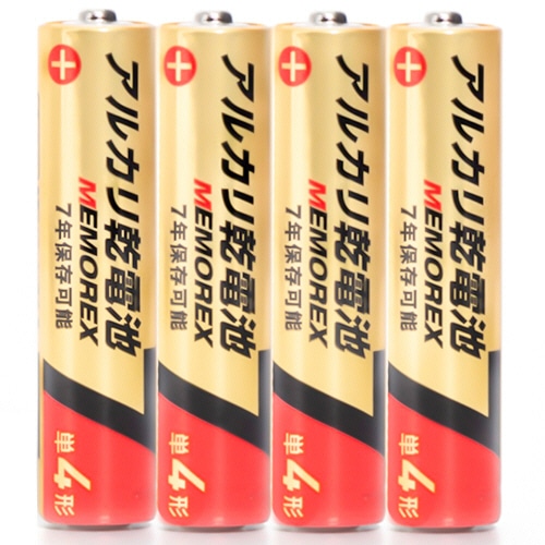 メモレックス・テレックス　アルカリ乾電池　単4形　LR03／1.5V　40S7　1セット（720本：40本×18パック）（ご注文単位1セット）【直送品】