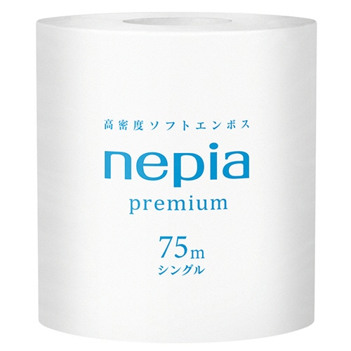 王子ネピア ネピア トイレットロール 個包装 シングル 芯あり 75m 1ケース(80ロール)(ご注文単位1ケース)【直送品】